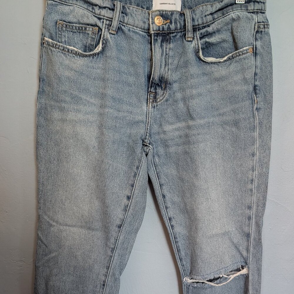 🫰🏼Current Elliott Stiletto Ripped Skinny Jeans